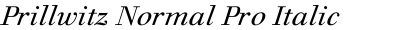 Prillwitz Normal Pro Italic